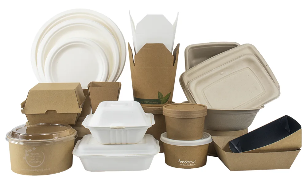 Takeaway food containers collection - eco-friendly boxes, trays, and containers by Kings Packaging
